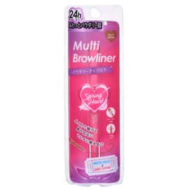 Spring Heart Multi Brow Liner (Retractable Pencil Eyebrow Eyebrow), Milky Brown, 1 Piece (x1)