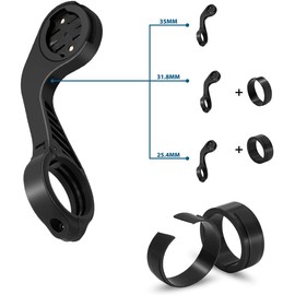 Saurka Bicycle Computer Mount for Garmin Edge 1040 1030 840 830 540 530 130-Designed for 25.4 31.8 35mm Bike Handlebars Equipped with Quick Release for Gopro Mount Adapter and Light Holder