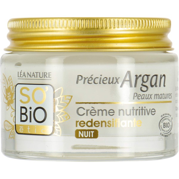 SO'BiO Étic Nutritive Redensifying Night Cream Precious Argan Mature Skin