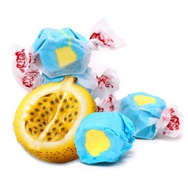 SweetGourmet Passion Fruit Salt Water Taffy Bulk Candy | 1 Pound