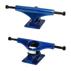 Core Hollow Skateboard Trucks 5.25 (8.0") Blue/Blue Base, Premium Bushings