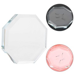 Eyelash Glue Holder, Glass Eyelash Extension Glue Holder Eyelashes Gropper Pads Eyelashes Palette Holder