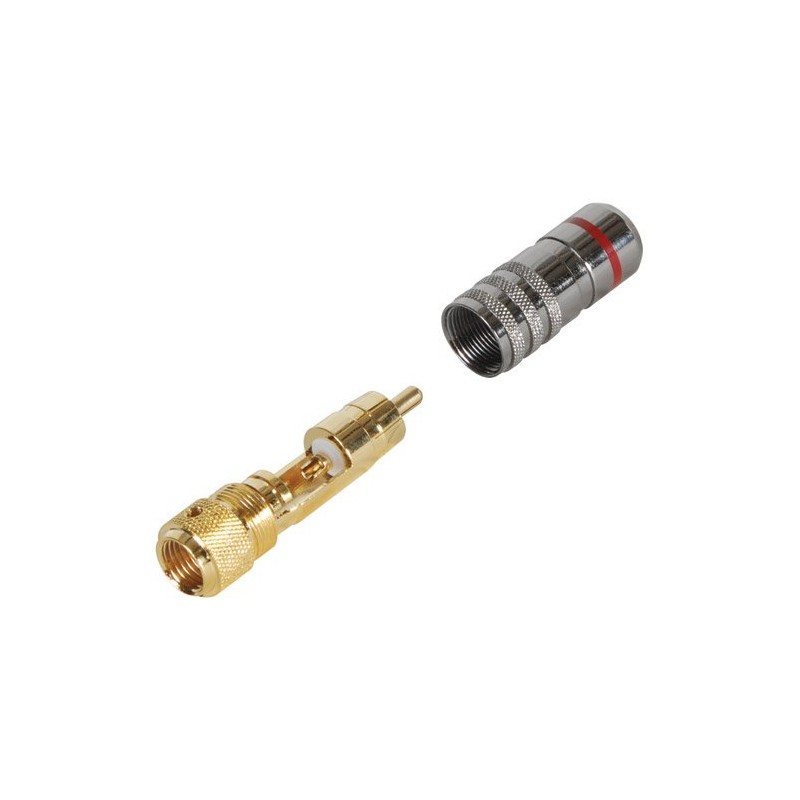 DAYTON AUDIO RCAX-AU Audio Grade RCA Plugs | 2 Pairs