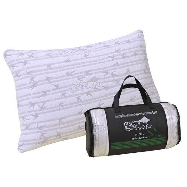 Superior Shredded Memory Foam Pillow with Adjustable Support for Back,