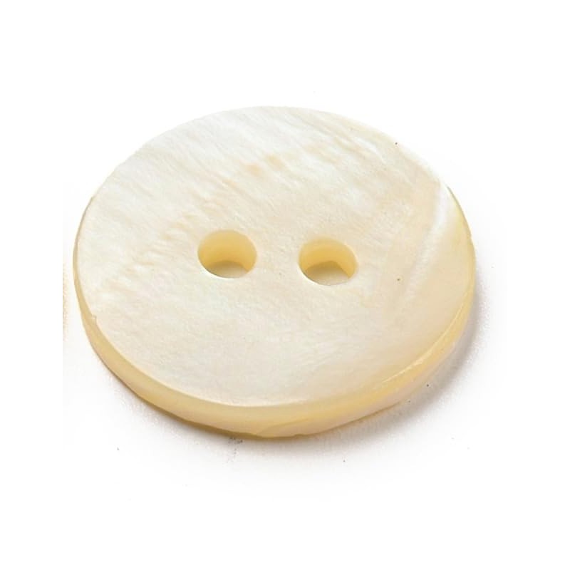 10 Elegant Shell Buttons 18 mm (1.8 cm) Shell Colour
