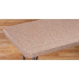 Miles Kimball Granite Vinyl Elasticized Banquet Table Cover, Tan