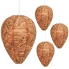 DECYOOL 4 Pack Paper Wasp Nest Decoy Hanging Wasp Nest