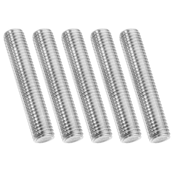 PATIKIL 1/2"-13 UNC 304 Stainless Steel Fully Threaded Rod, 5Pcs