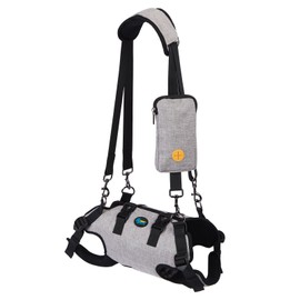 Dog Carry Sling, Emergency Backpack Pet Legs Support & Rehabilitation Dog Lift Harness for Nail Trimming, Pet Carrier for Senior Cats Joint Injuries, Arthritis, Up and Down Stairs, S