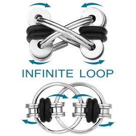 mciskin Flippy Chain Fidget Toy Relieves Stress Reducer, ADHD, Anxiety, and Autism (3 Pack)