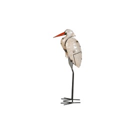 Jardinopia Recycled Iron Stork Garden Statue - Elegant Bird - Natural Garden Decoration - Recycled Iron, Sturdy, Weather Resistant, Versatile, Stork Shape