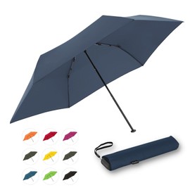 Doppler Pocket Umbrella Zero, 99 Flat I Ultra Light Umbrella in Deep Blue I Small Umbrella I Mini Umbrella I Easy to Open I Flat & Compact I Pocket Umbrella Windproof