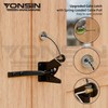 YONSIN 2 Sets Self Locking Fence Gate Latch with Spring