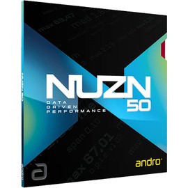 Andro(アンドロ) Table Tennis Rubber Spin Type Tension Soft Back NUZN 50 Red MAX 110021101