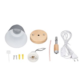 Wall Sconces Modern Minimalist Style Wood Art Decorative Grey Wall Light with Plug Switch for Bar Room