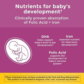 Nature Made Prenatal Vitamins for Women with Folic Acid + DHA, Prenatal Vitamin and Mineral Supplement for Daily Nutritional Support, 110 Softgels, 11