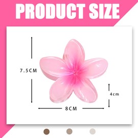 HABNI 3 Stück Blumen Haarklammer Haarklammer Blume Egg Flower Hair Claw Clips Rutschfeste Haarklammern Für Frauen Niedliche Haarklammern Für Damen Haarspangen Rutschfest Haarkralle Gelb Lavendel