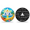 deDecoml 4 Year Sobriety Coin - Lake Triangle Medallions and