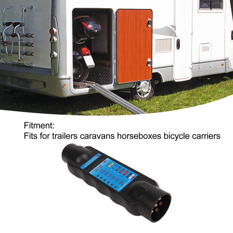 12V 7pin Trailer Towing Lights Wiring Circuit Tester Plug Socket