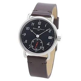 Salvatore Marra Men's Women's Unisex Model Leather Strap Leather Watch Simple Retro Classic Wristwatch, SM20106-SSNV/BR
