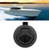 Black Round Flush Slam Latch Deck Hatch Pull Practical Boat