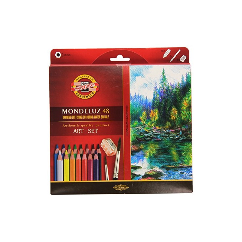 KOH-I-NOOR 3713 Mondeluz Aquarell Coloured Pencils - Assorted Colour (Set