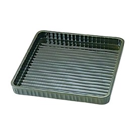 J-kitchens Japanese Food Serving Plate 874818 8 Square Canna Scale Device, Oribe 9.4 inches (24 cm), Model No. 874818, Made in Japan