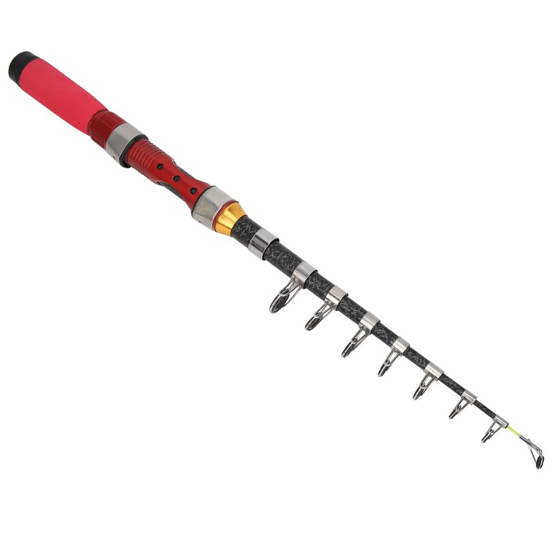1.9m Portable Rotary Fishing Pole Outdoor Fiberglass Telescopic Casting Fishing