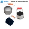 senvenelec 20pcs (Silver) 19mm Automotive Universal Plastic Tyre Nut Nut