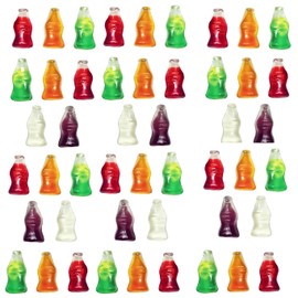 Fruidles Mini Soda Gummi Pop Candy Mix, Delicious Multicolor Fruit Flavors, Party Candy (1 Pound)