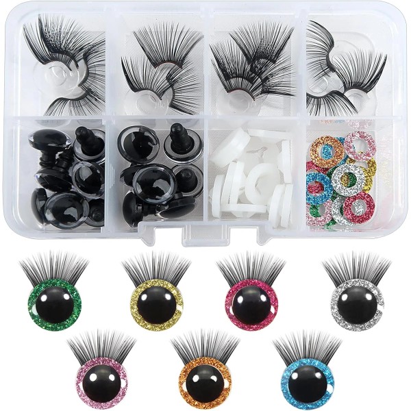 Does not apply 14Pcs 12Mm Safety Eyes Plastic Glitter Safety