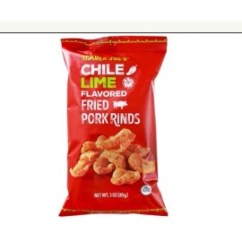 Trader Joe's 2 Pack Trader Joe's Chile Lime Flavored Fried Pork Rinds 3 oz Each Pack
