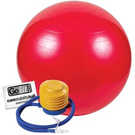 GoFit Balance and Stability Ball - 55cm , 65cm, & 75cm,Red,1082746