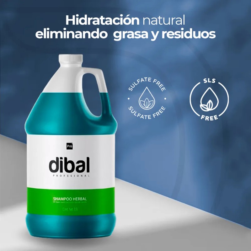 Shampoo Herbal Para Todo Tipo De Cabello De Dibal 3.5