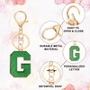 PATIKIL Initial Letter Keychain, A-Z Alphabet Keyring Letter G Metal