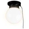 Ultralux 6" Utility LED Glass Flush Mount with Pull Chain