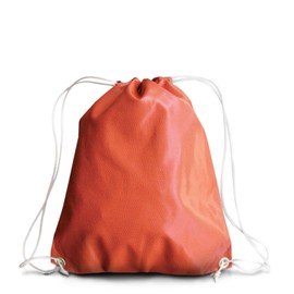 Basketball Leather Drawstring Bag