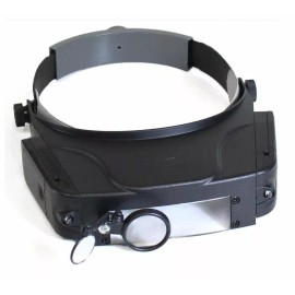 Undisclosed LED Illuminated Head Magnifier, 4 Lenses (Pack of: 1) - MG-18329