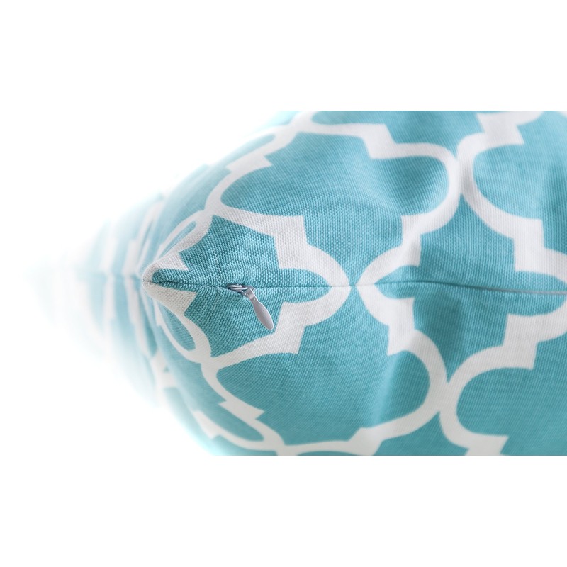 TreeWool, (2 Pack) Cushion Covers Trellis Accent in Cotton Canvas