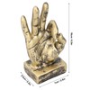 Pssopp Finger Statue Gesture Sculpture Resin Finger Statue Hand Gesture