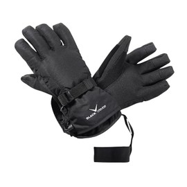 Black Crevice Adult Gloves Black black Size:Medium