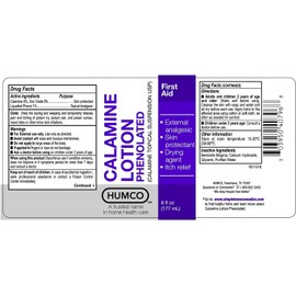 Humco Calamine Lotion USP 6 oz (Pack of 6)