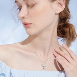 JFASHOP Mermaid Heart Necklace Rainbow Mermaid Jewelry Gifts for Daughter Granddaughter Niece Teen Girl