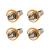 Tiardey 4-Pack Guitar Jacks 1/4" Female Guitar Input Jacks -