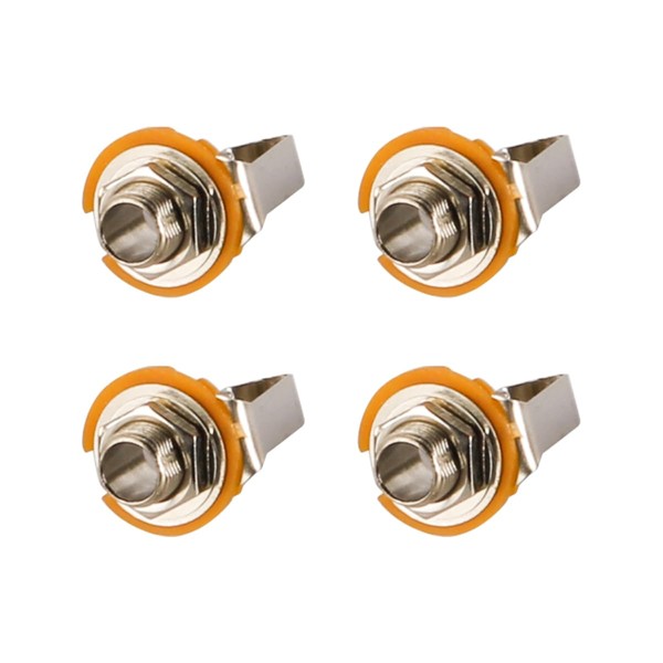 Tiardey 4-Pack Guitar Jacks 1/4" Female Guitar Input Jacks -