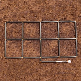 Garden Grid Watering System | Preassembled Drip Irrigation, Soaker Hose & Sprayer Style kit, in one | Raised Beds, Planters, Containers, Square Foot Gardening - 2x4 (22.5"x44")