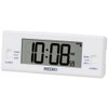 Seiko SQ321W Alarm Clock, Digital Clock, Radio, White, 1.9 x