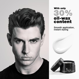 SUPRENT Hair Clay, Hair Putty for Men Medium Hold,Water-Based Formula Man's Hair Styling Products,Matte Texture, Moisturizing and Nourishing Hair, Suitable for All Hair Types