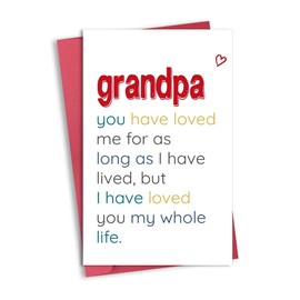 Grandfather Grandpa Fathers Day Card for Granddad Papaw Papa Birthday Card for Grandpa Granddaddy Father's Day Cards for Papaw Fathers Day Birthday Gifts for Papa Birthday Greeting Cards