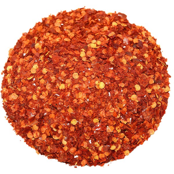 Soeos Premium Sichuan Chili (Chili Flakes), Ground Sichuan Red Chili Pepper. (8 oz)